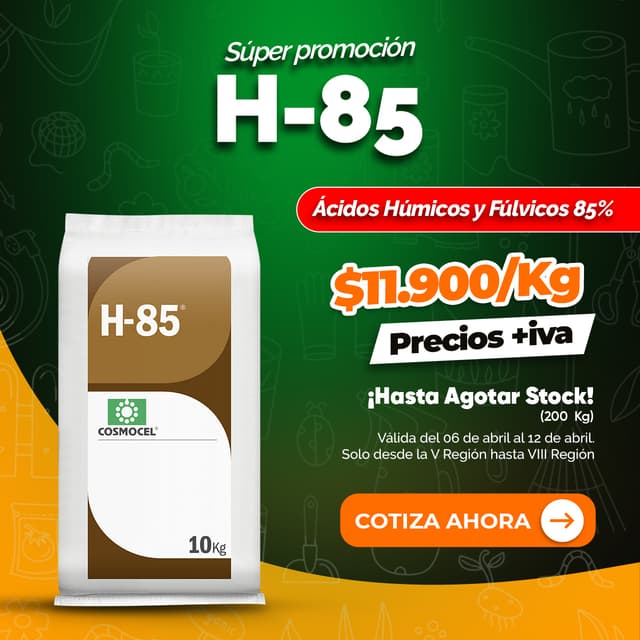 Acido Humico y Fulvicos 85%